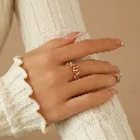 Wholesale-Jewelry-XUPING-Simple-Style-Geometric-Copper-18K-Gold-Plated-Plating-Open-Rings-4.webp