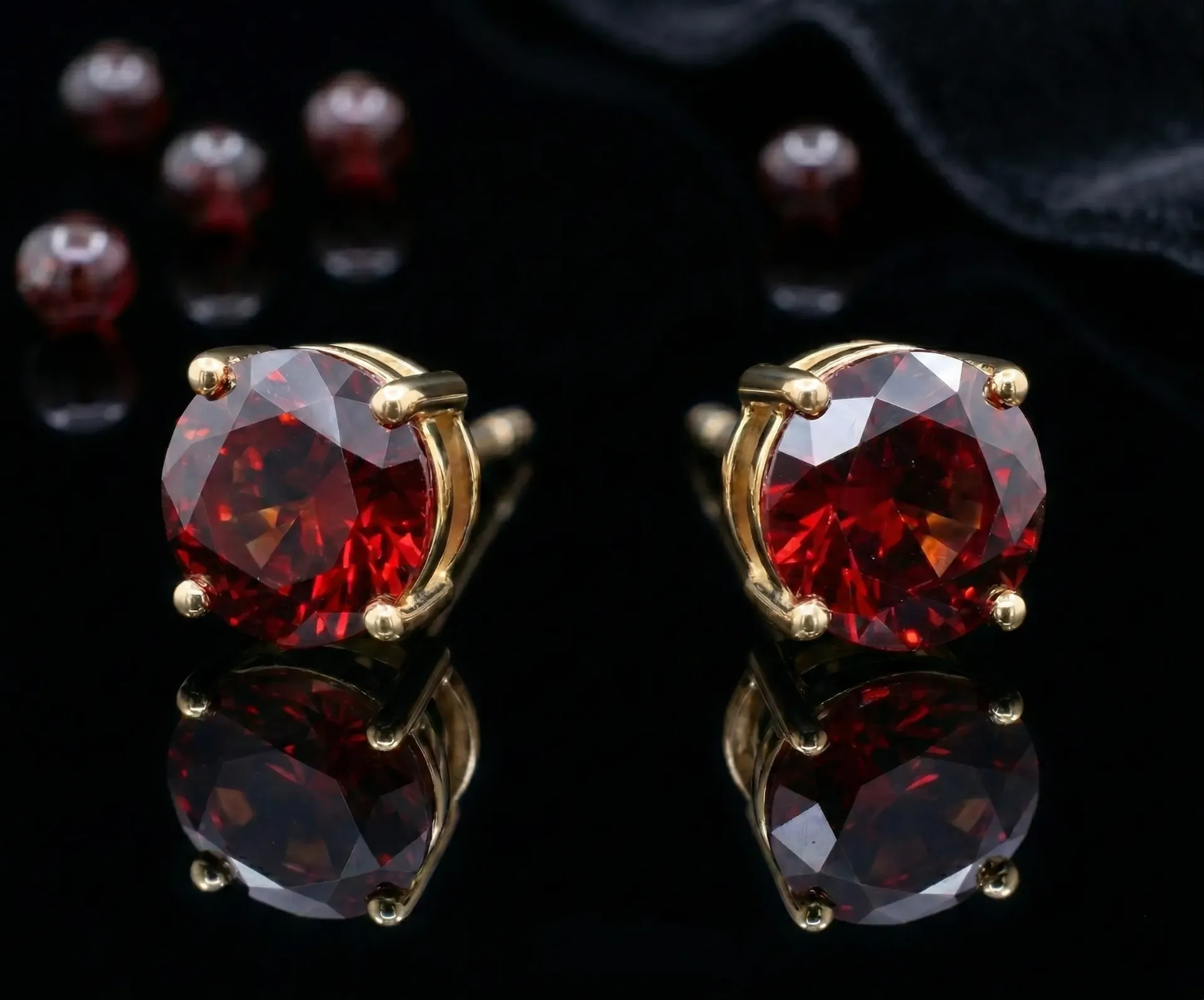 Radiant Red Anti-Tarnish Studs