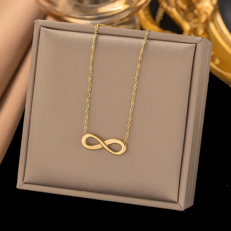 Golden Infinity Statement Necklace