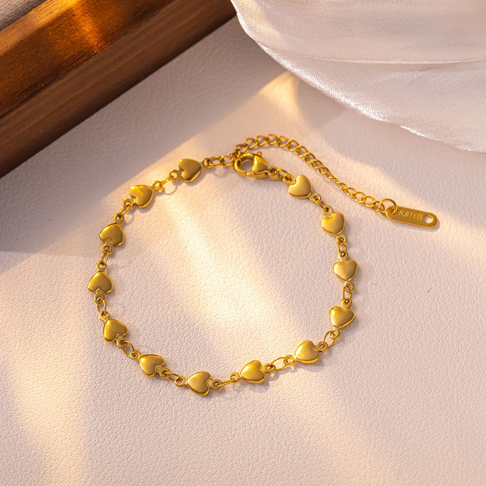 Gemini said Golden Infinity Heart Link Bracelet